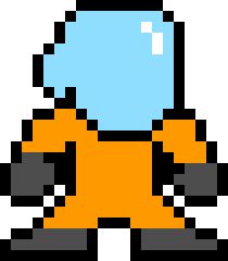 [9664c4] OrangeAstronautRight