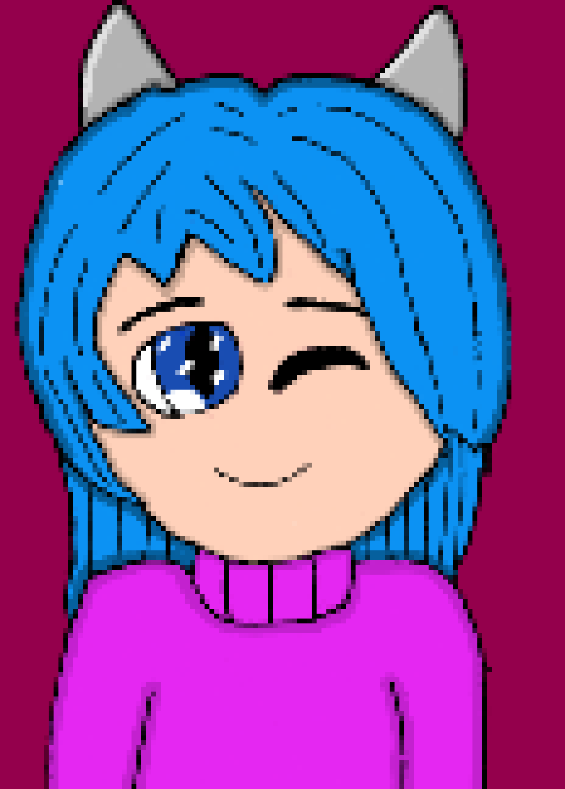 [b63bdb] *appears and jumps onto Multi, hugging him* MULTI!