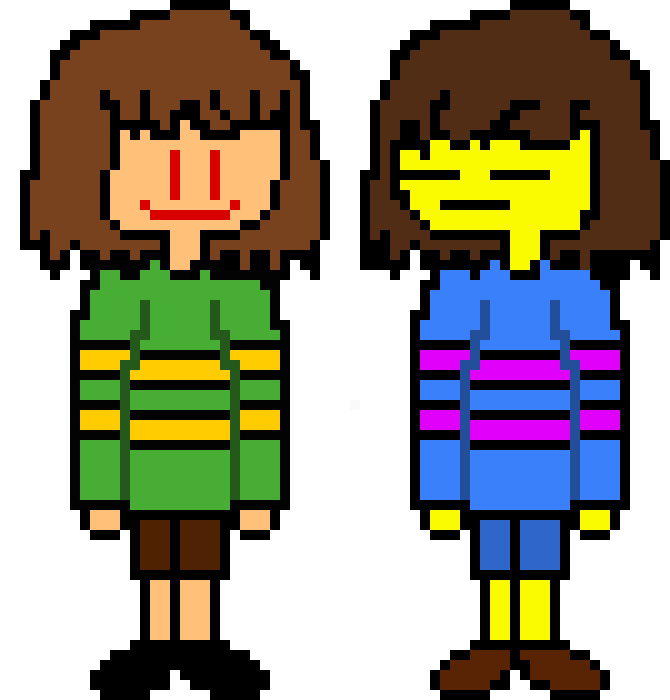 [e19b74] ~ Chara & Frisk ~