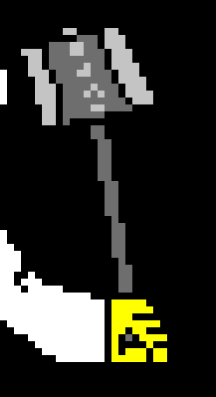 [5b2f3e] -throws a block and it almost hits Axle-