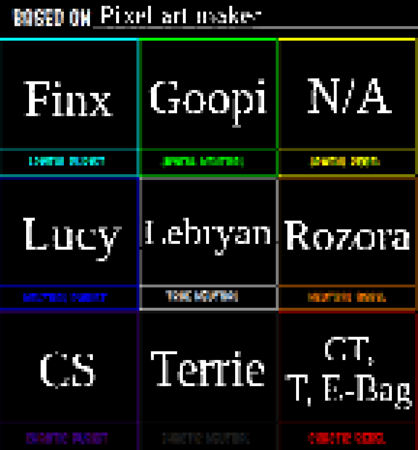 [583245] PAM - Lawful Good to Chaotic Evil