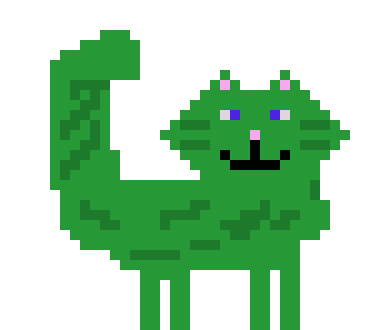 [9664c4] say hi to greencat.