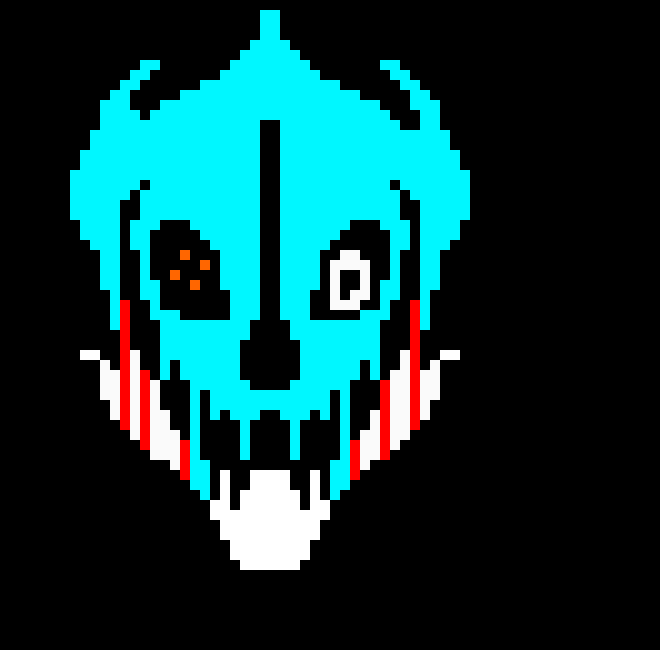 [9664c4] neon Gaster Blaster