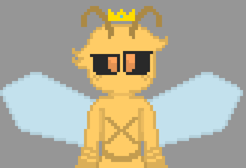 [4fbda4] oi...steve can you please do that somewhere else...this is my have...also it's the size of a house and don't be scared that i'm a player sized bee...-bobee