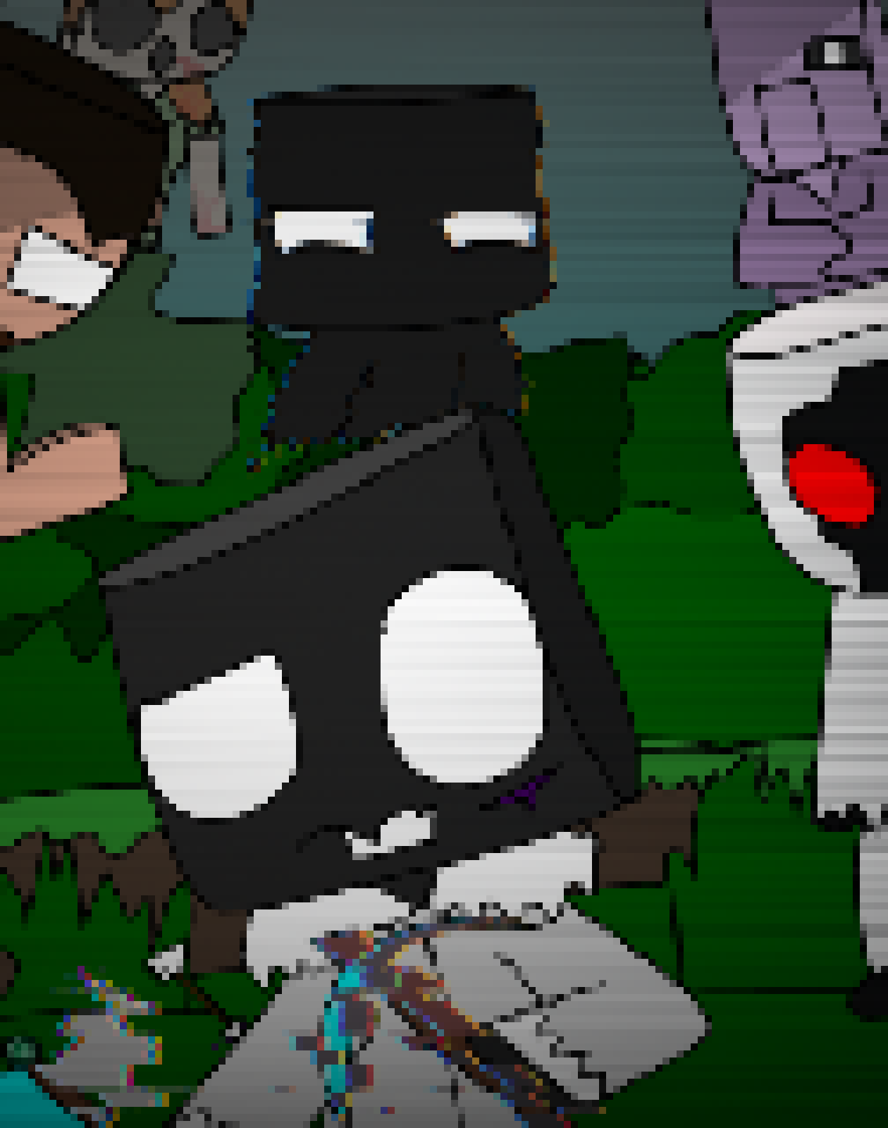 [5b2f3e] Imagine Triple Trouble with Herobrine, 4335, and maybe someone else. 