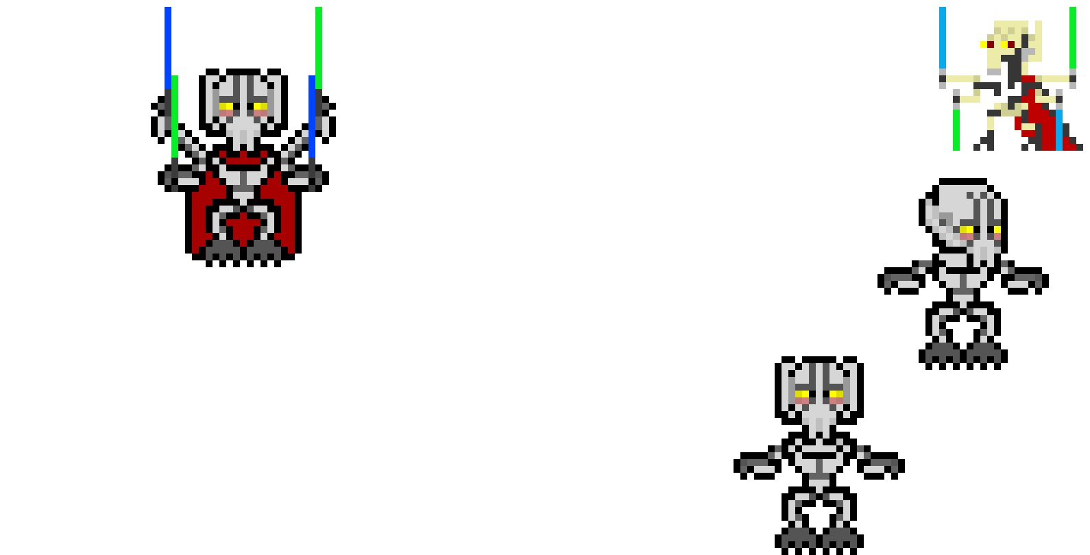 [bca966] General Grievous Pixel Game Style2
