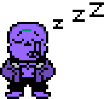 [a3a472] Undertale:Purple Sans Sleeping rework