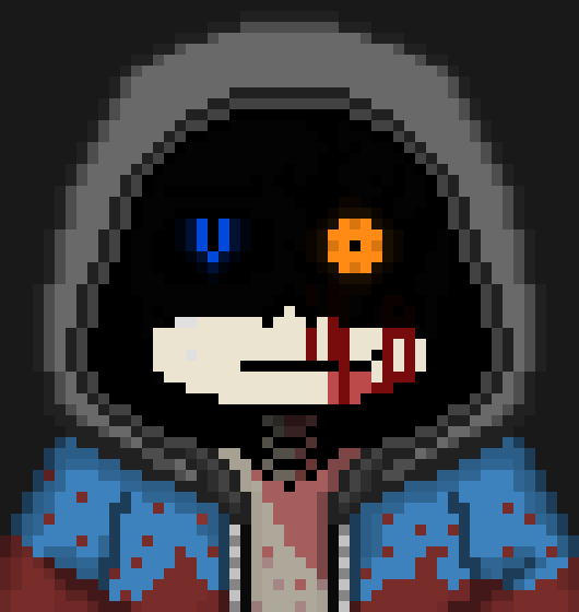 [9197c0] *A figure appeared..They seemed to be bleeding out, shadow over their eyes..Both glowing*