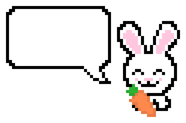 [df730c] bunny speaks (black)