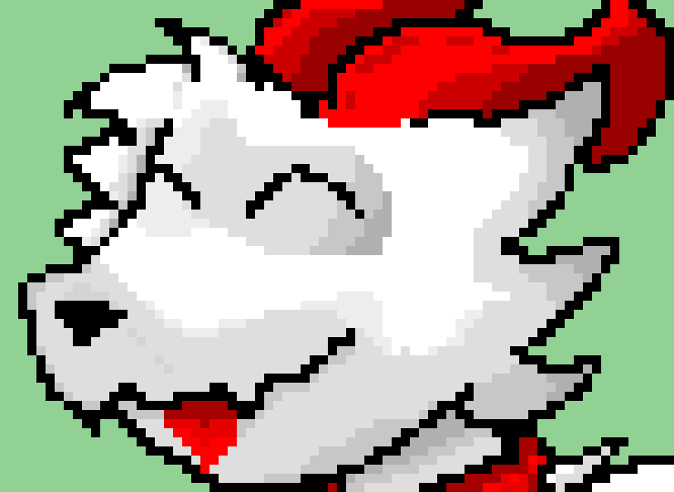 [95be89] -He is enjoying patting Winter, while being pat-