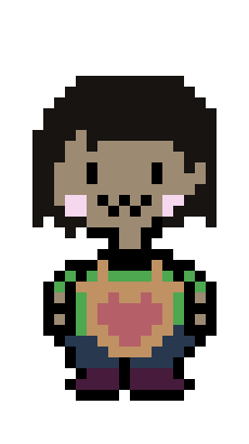 [d1de41] Custom Undertale Human Sprite kindness Template
