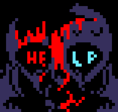 [7ce906] *(You'd see another small figure nearby, they died by demented not 4 seconds later.) -HorrorTale Sans