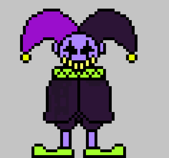 [30dec3] HAH! A COPYCAT? WELL THEN, I'VE ALWAYS LIKED A GOOD BATTLE!. -Jevil