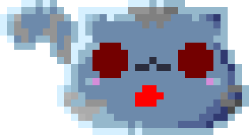 [2b9834] looks at blue while being controlled by the shard* :shadow