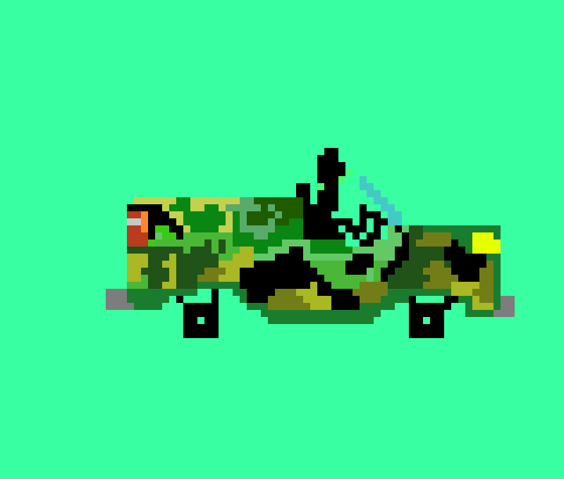 [b2a2b9] camo truck