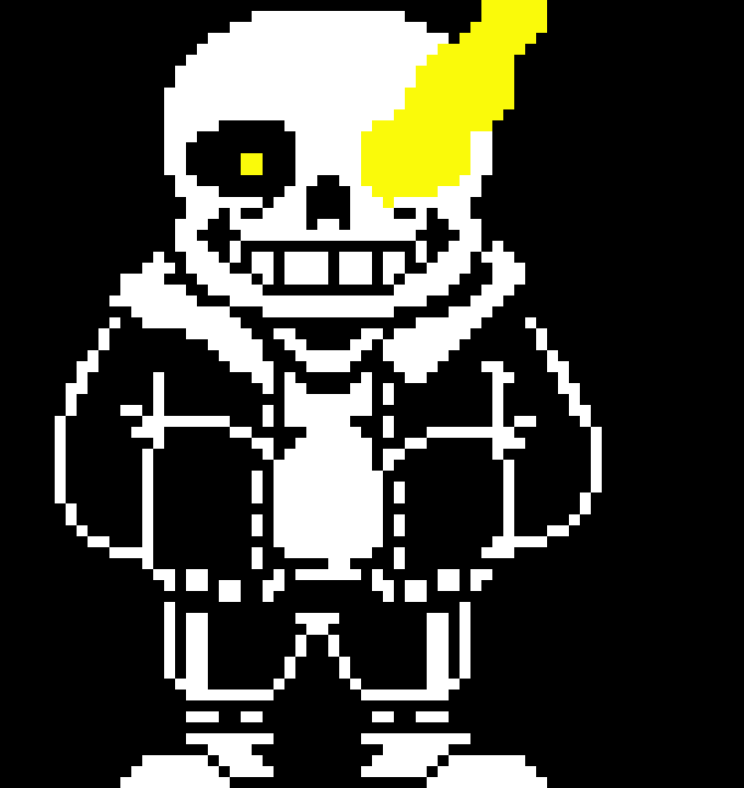 [45c24f] Undertale last breath Sans Sprite (my version)