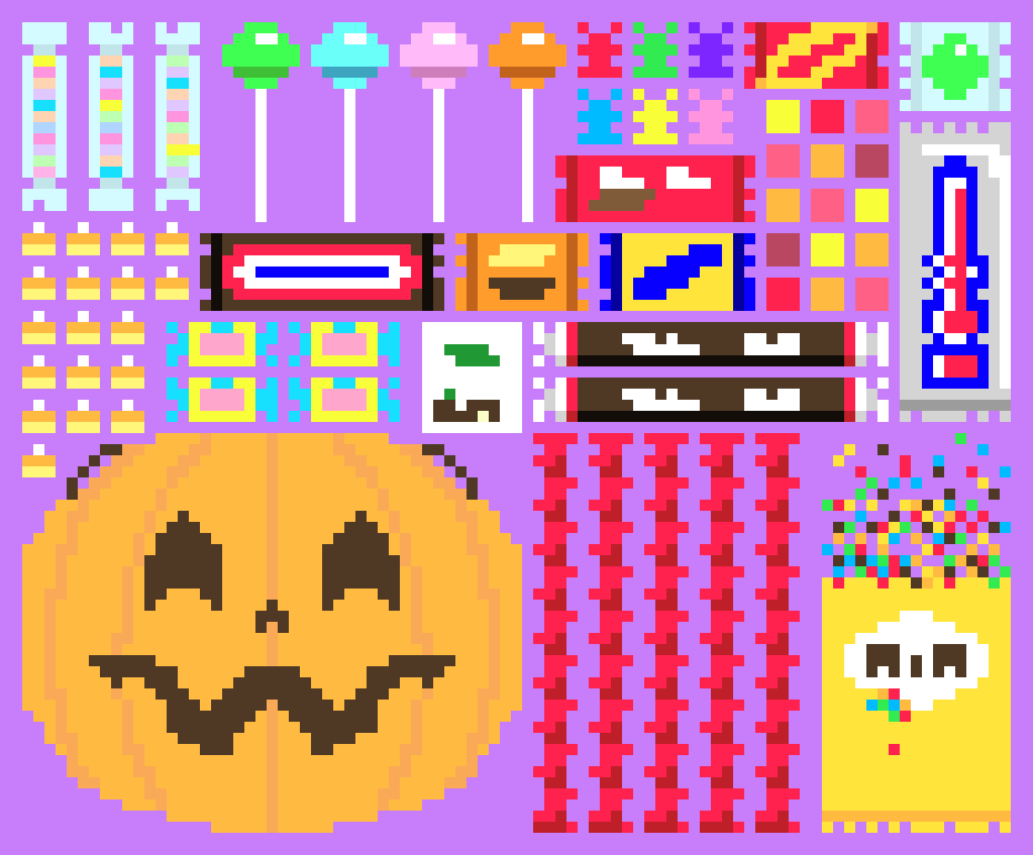 [9664c4] Halloween Flat Lay