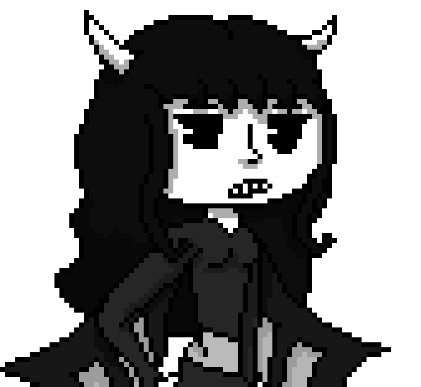 [f7c573] *tress stumbled backwards* gr... GO AWAY! *she hit bendy with the trident*