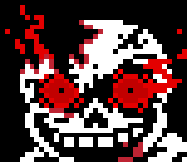 [fa1858] *Hid other eye would glow red from being determined* "IM NOT DONE YET!" *blasters would summon and blast at inverted*