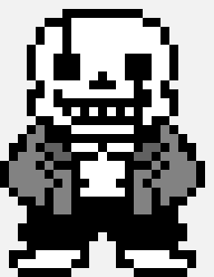 [6ec7f8] UnderTale - Sans sprite sheet(isaac)