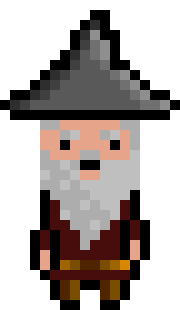 [bb0007] Pixel Wizard Brown Idle AniF2