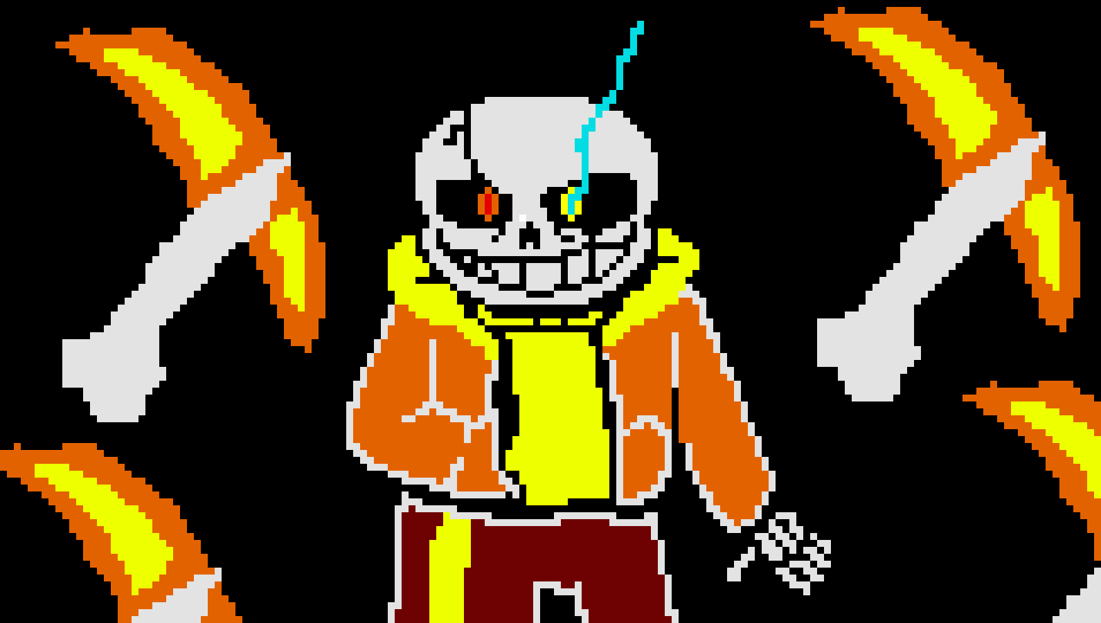 [2b9834] blaze: (blue souls the dark figure and summons double sided axes and slices the figure)