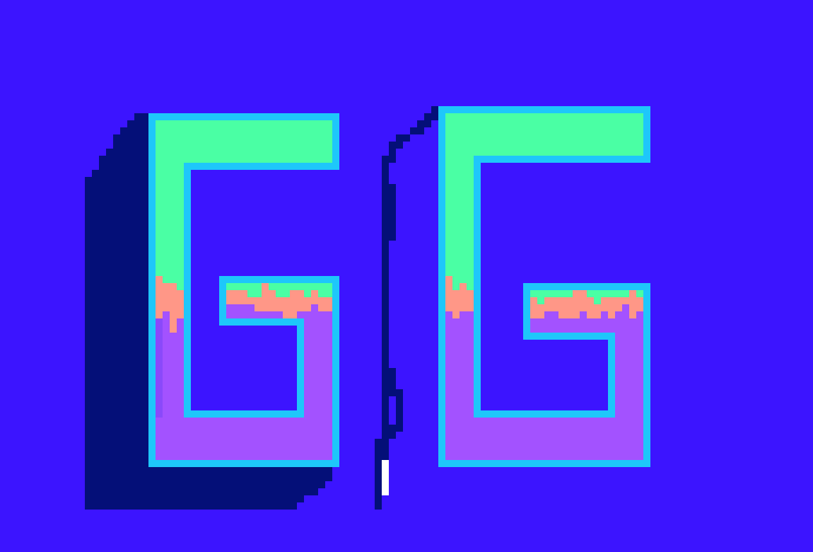 [8eed89] gg pixel initials