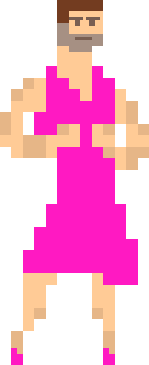 [9664c4] Ballerina Man Walk Stationary