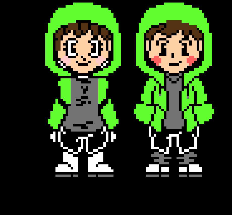 [6d923a] Female and Male Storyshift Chara.