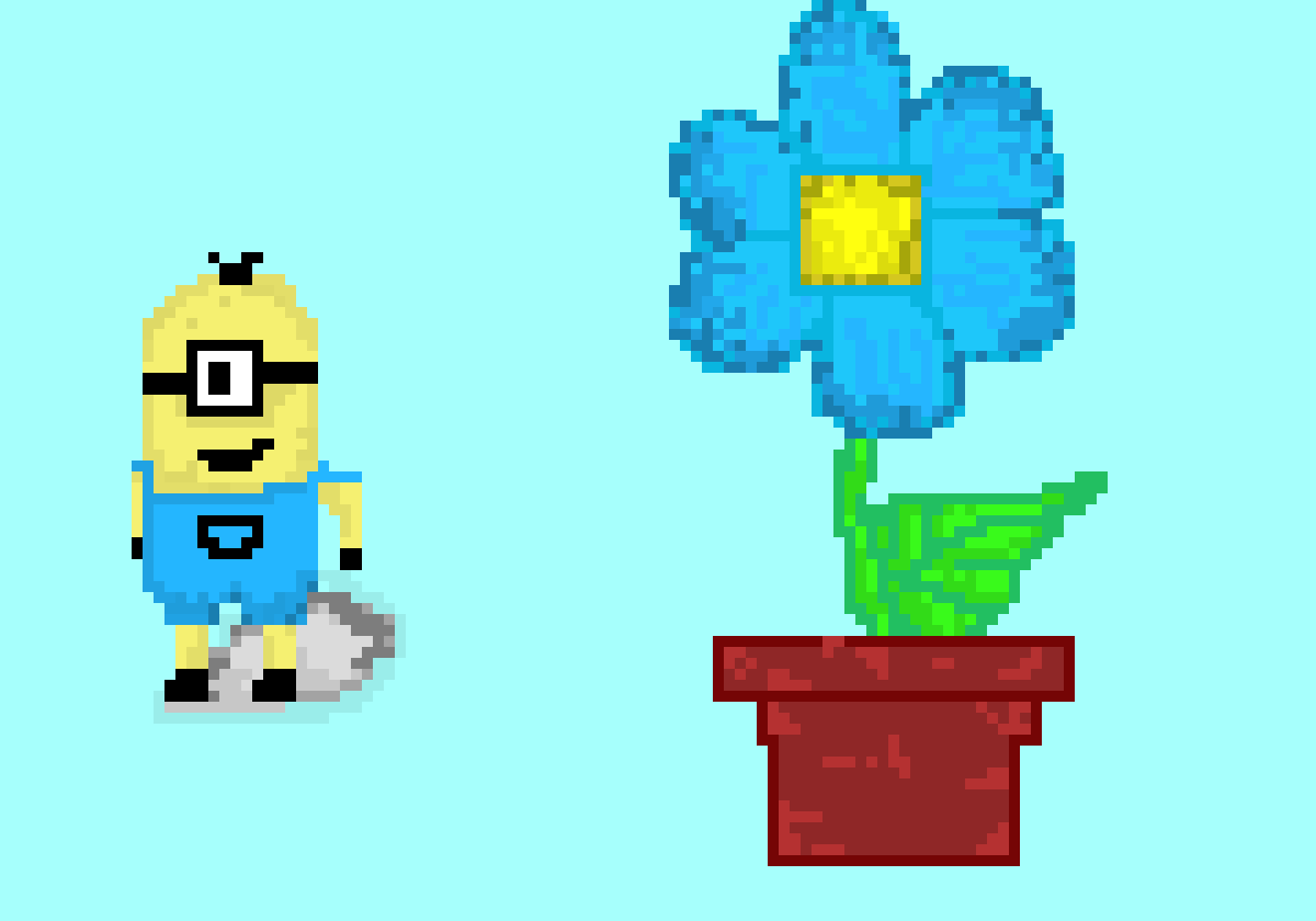 [9664c4] minion and flower