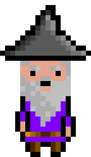 [bb0007] Pixel Wizard Purple Idle AniF3