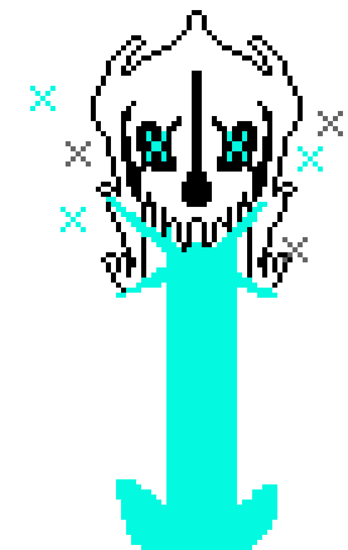 [54f2d7]  blue x-Gaster blaster Firing