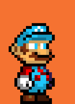 [fc6325] smario turns back to normal and falls off of spiral mountain and says the words: i destroyed the orb... its finally over... pam has been saved : he then becomes unconscious)