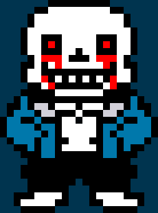 [46ea29] haven't you seen a sans before??*everything around them goes dark*lets play a little game to ease your nerves!