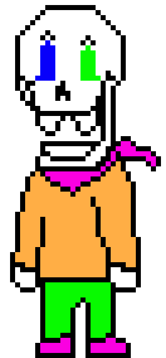 [9664c4] Papyrus Battle Sprite From Littletale