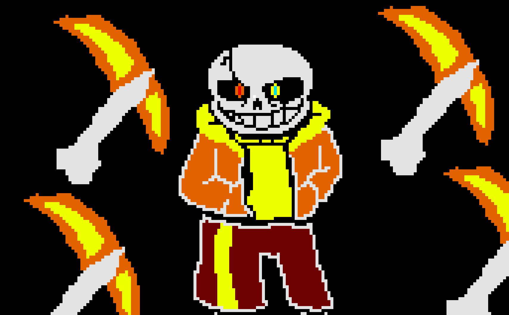 [2b9834] blaze: (summons double sided axes and slices the figure)