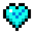 [0230a1] MINECRAFT HEART BLUE