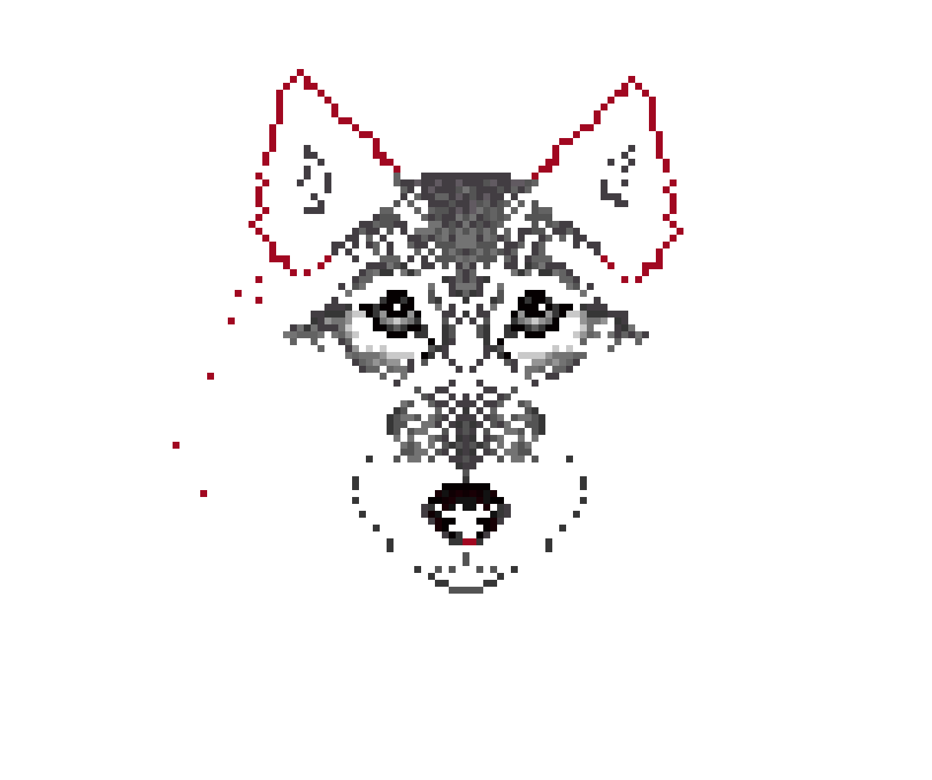[9664c4] Wolf Pixal Art <3