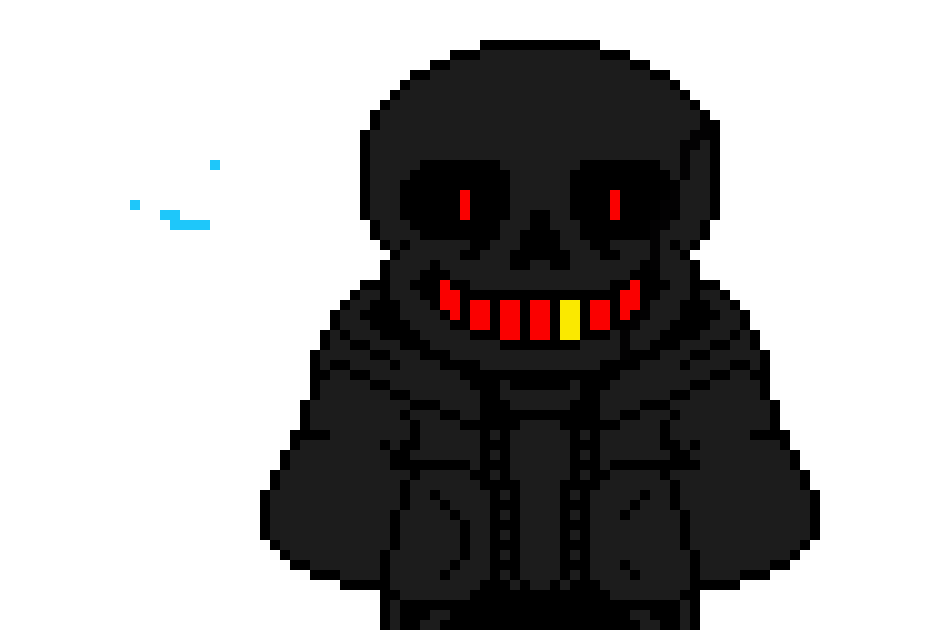 [3fcaee] ooo- this is soo scary a sans that is colored black with red eyes and teeth oooh soo scary i think i craped my pants on how sh*ty this sans edit is
