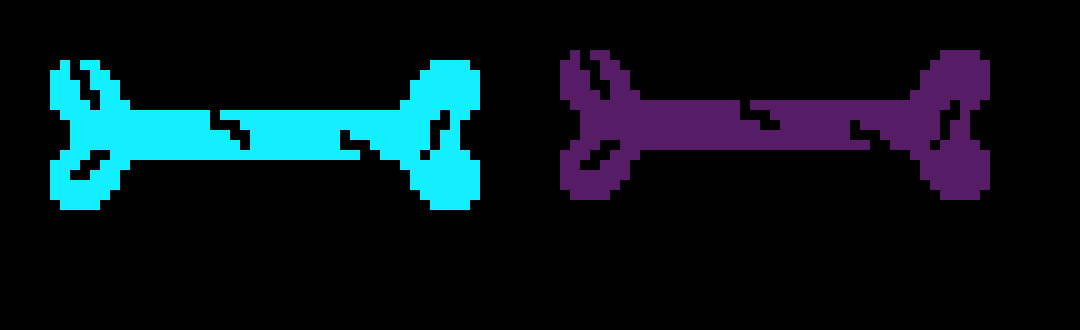 [4fbda4] nave's bones are just normal bones with cracks in them and the white one is now purple- Evan