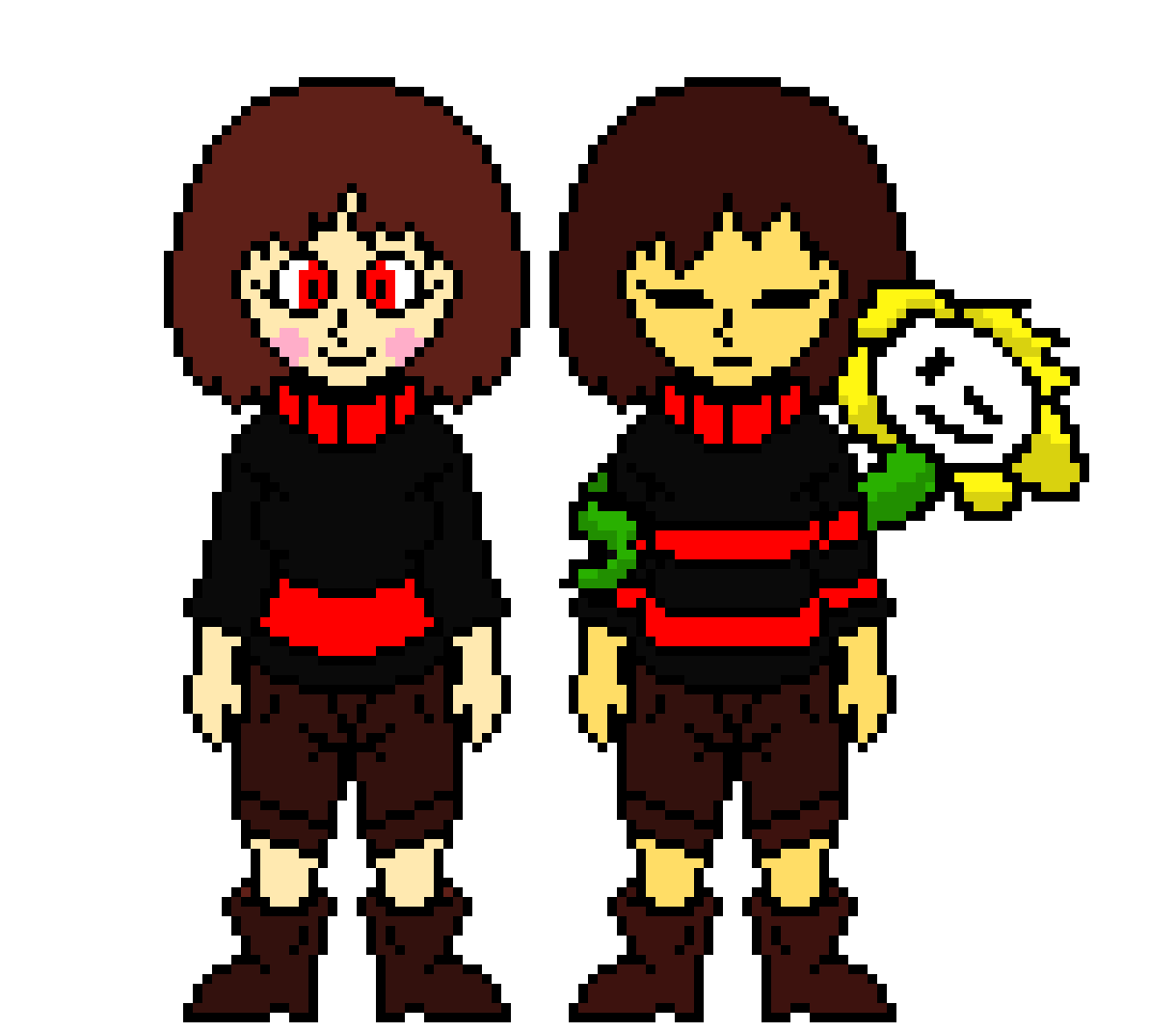[80c183]  Underfell Chara and Frisk