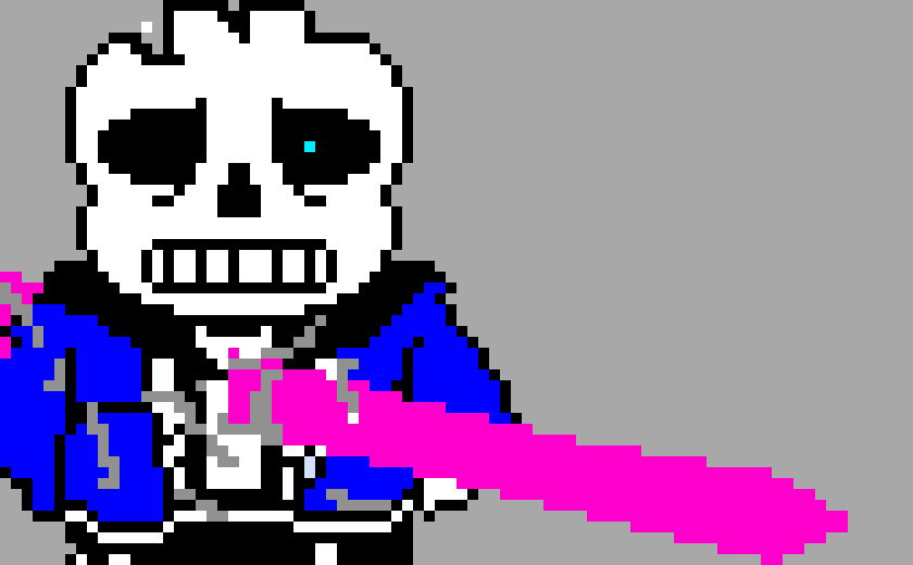 [b2d140] Dead Glitchtale sans