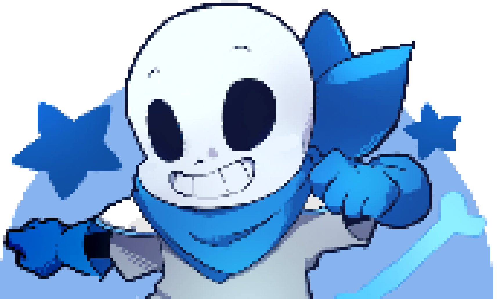[b9de0d] im too cute. help me. - blue the skeleton.