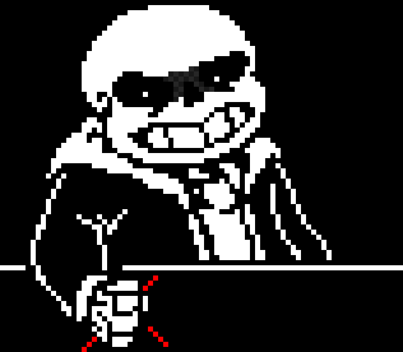 [55e4e5] WHO STOLE MY KETCHUP! -Shop Keeper Sans