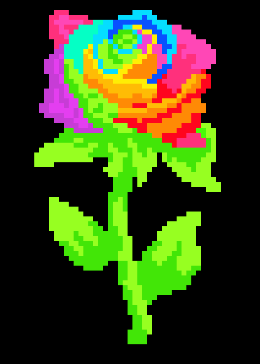 [9664c4] Rainbow Rose