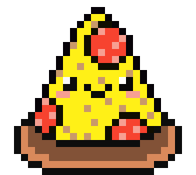 [a67337] pizza pixel art