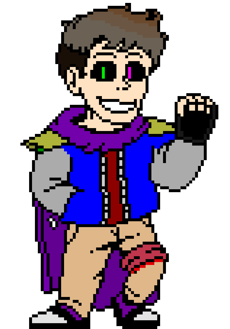 [a81234] hes my demon...no shit you dont like him...now...i have someone to disintegrate...-points finger gun at attacker- bang...-hyperblasters fire-