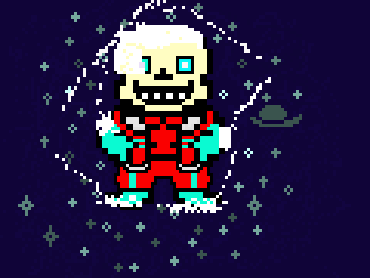 [9664c4] Outertale blueflame sans death