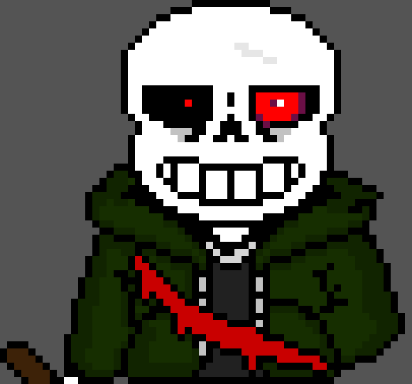 [11a9d7] -looks at the poster with boredom- A dancin' demon? Really? -Insanity!Sans (Deteriorate)