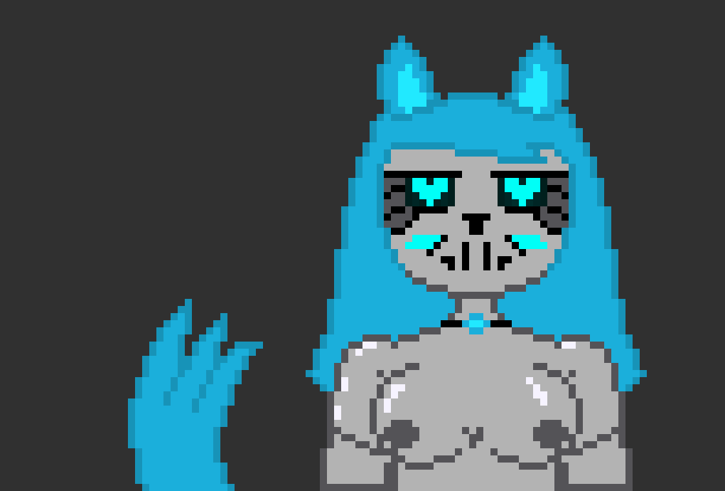 [4fbda4] starts rubbing gally's meow*hehe...this is great right...-Evelyn